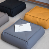 Sully Microfibre Leather Pouffes