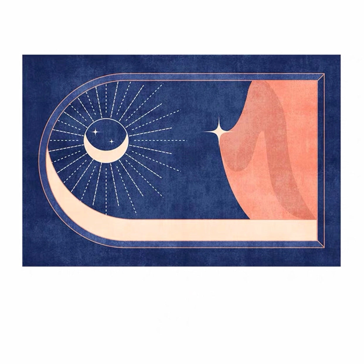 Nordic Midnight Blue Carpet Rug