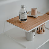 White & Wood Laptop Table
