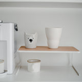 White & Wood Laptop Table