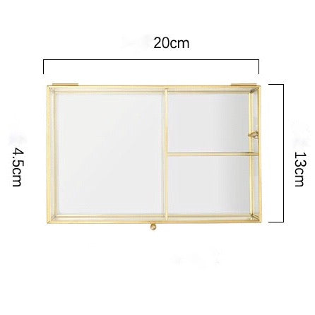 Gold & Glass Jewellery Storage Box