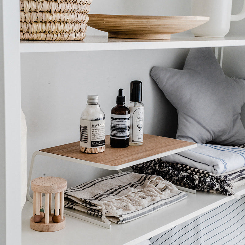 White & Wood Laptop Table